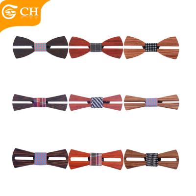 China Customization Most Popular Wholesale Diversiform Hollowed Out Design Mens Party Wooden Bow Ties for sale