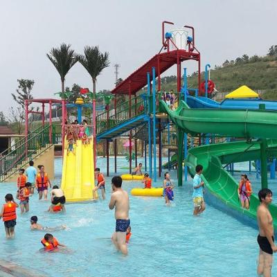 China Medium Water Parks Fiberglass Water Park Playground With Kids Water Slides For Sale for sale