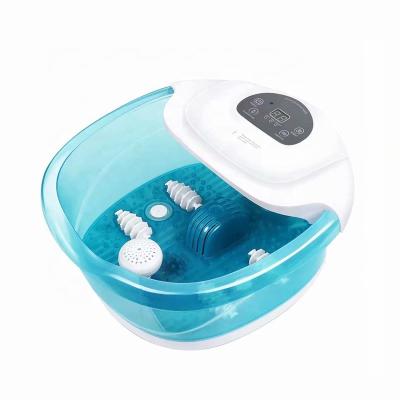 China Electric Vibrating Waterfall Foot Wash Spa Bath Massager 4 Heat Rollers Bubble 4 Roller Massager for Relaxation and Rejuvenation for sale