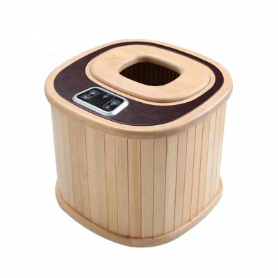 China Computer Control Panel OEM/ODM Portable Steam Beauty Foot Spa Wooden Infrared Sauna Tub for sale