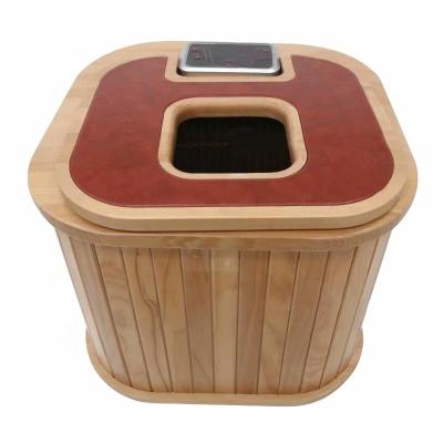 China Dry Timer Low Infrared Radiation Carbon Foot Sauna Wooden Barrel OEM&ODM With KC&CB Certificate for sale