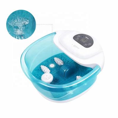 China 4 Massage Roller Home Use Electric Heat Infrared Vibrating Air Bubble Foot Spa Massager for sale