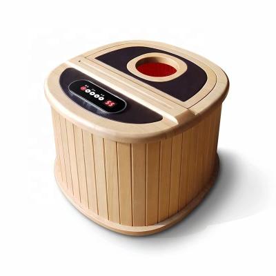 China Computer Control Panel Near Far Infrared Spa Mini Cedar Dry Foot Sauna For Sale for sale