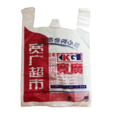 China Safety Clear HDPE Recycled Poly T-shirt Shopping Bags China Manufacturers Supply Food Grade Carrier Bags Plastic Grocery Bags for sale