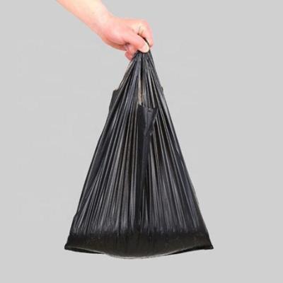 China Safety Clear HDPE Recycled Poly T-shirt Shopping Bags China Manufacturers Supply Food Grade Carrier Bags Plastic Grocery Bags for sale