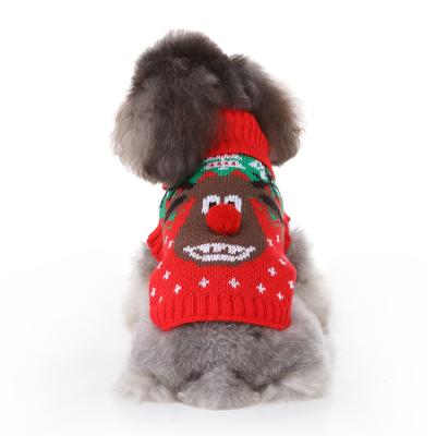 China High Quality Viable Design Christmas Clothes Pamper New Autumn And Winter Puppy Sweater Fashion Luxury Cute Pet Accessories for sale