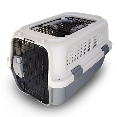 China Breathable Galvanized Pipe Kennel Stainless Steel Wire Large Cat Outdoor Metal Carriers Houses Pet Cages for sale