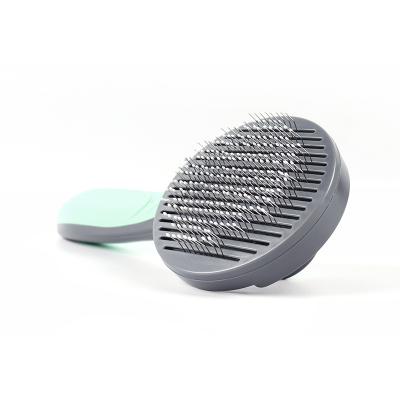 China Pakeway Viable Shade Cleaning Pin Cat Removal Brush Pet Hair Stainless Steel Dog Grooming Comb for sale