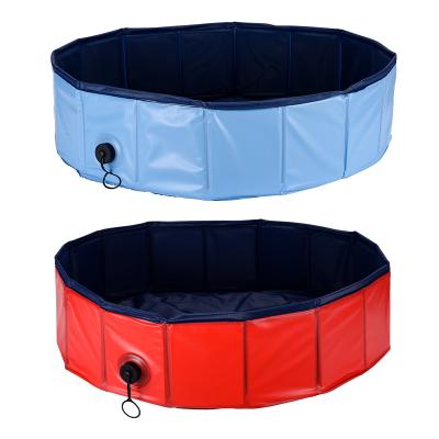 China Viable Funny Collapsible Dog Pool Dog Bath Pet Box Pet Whelping Swimming PO Fold Dog Pet Pool for sale