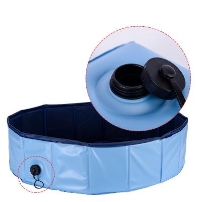 China Whelping Plastic Folding Pet Dog Bath Swimming Pool Collapsible Dog Pool Box Viable Dog Pool for sale