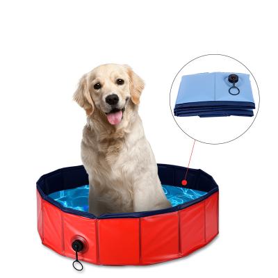 China Factory direct sale collapsible tub cats, dogs and children portable outdoor collapsible dog pool dog viable pet bath for sale