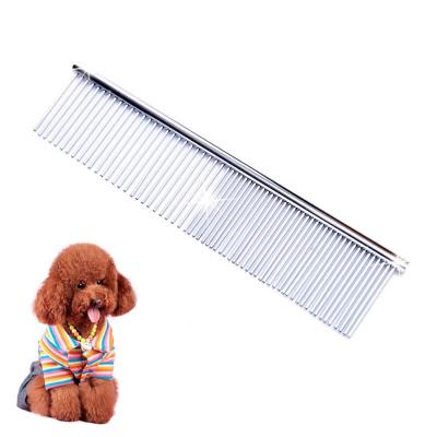 China Viable Grooming Needle Cat Dog Needle Explosive Hair Self Cleaning Knot Stainless Steel Pet Comb for sale