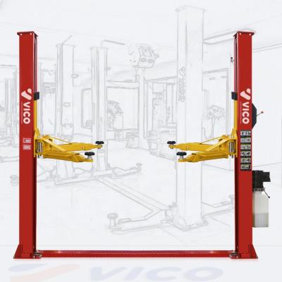 China VICO 2 Post Lift Car Lift One Manual Actuator Lateral Mechanical Lift V-LZW-A-2140 4000KGS for sale