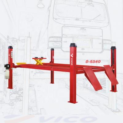 China VICO 4 Post Car Lift Wheel Alignment Pole Lift 4T Lift V-PBS-C-6340 4000KGS/5000KGS/6000KGS for sale