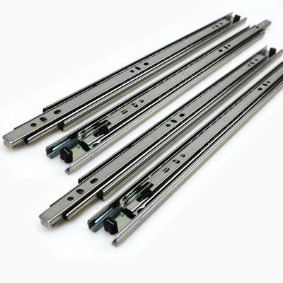 China Modern Triple Extension 30Mm Ball Bearing Drawer Rail Sliders Channel Heavy Duty Drawer Slide for sale