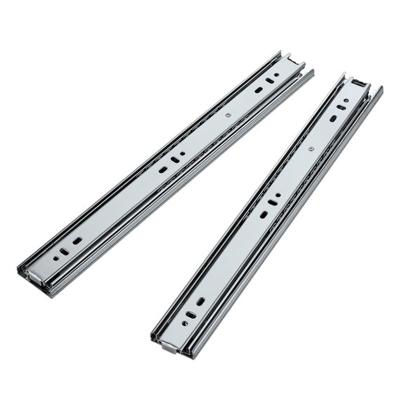 China Modern MPLUS 45Mm Heavy Duty 3 Times Sliding Channel Rail Rail Ball Bearing Metal Telescopic Steel Drawer Slides for sale