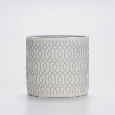 China Europe Ceramic Candle Jar For Table Home Decoration Customized Ceramic Jar On Sale for sale