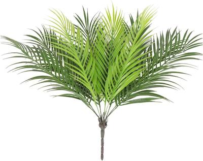 China Steel+plastic GM  Artificial Palm Leaves Fake Palm Plants Faux Palm Leaf Jungle Tropical Party Leaves Decor for sale