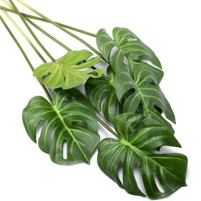 China Steel+plastic GM  Artificial Plants Palm Tree Leaves Faux Turtle Fake Tropical Large Imitation Leaf for sale