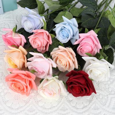 China Silk +plastic GM Fake Flowers, Faux Silk Real Touch Artificial Rose Flowers for Decoration DIY, Wedding Party, Home Office Decoration for sale