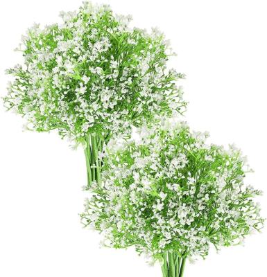 China Silk +plastic GM Artificial Babies Breath Flowers Plastic  Bouquets Faux Flower Stems Fake Gypsophila Plants Flowers for sale