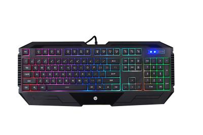 China 4 Colors HP Wired Gaming Keyboard K110 DC5V/100mA With Cool Lighting Effects for sale