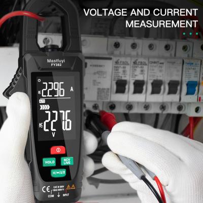 China FY382 Mastfuyi Digital Clamp Meter Large Screen Multimeter 9999 Counts AC Voltage Current Capacitance Automatic Correction Of False Speed for sale