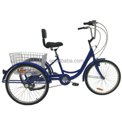 China 2019 24 Inch Speed ​​Single Folding Tricycle/Cargo Tricycle/Three Wheel Popular Adult Cheap Trike Bikes For Sale for sale