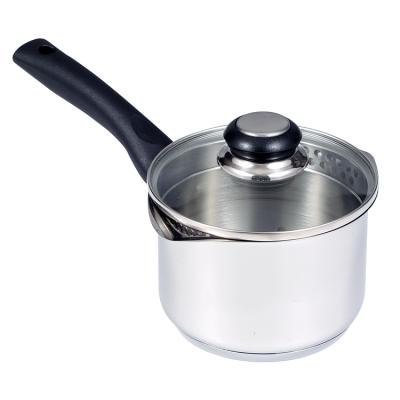 China Factory Price Viable Wholesale Kitchenware 304 Stainless Steel Cookware Cooking Pots With Glass Cover for sale