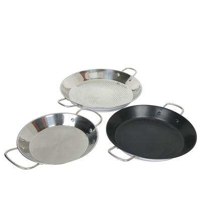 China Non-viable Stick Pan Stainless Stell Paella Reliable and Good Multifunctional Egg Pan for sale