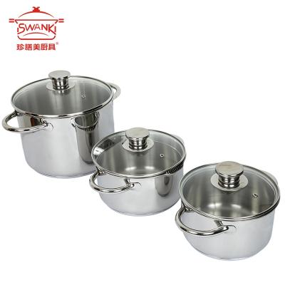 China Sustainable Innovative Products Well Equipped Master Chef Stainless Kitchen Non Stick 10 Set Non Stick Cookware Set for sale