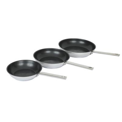 China Viable Handmade Pure Hammered Cooking Pan Cookware Sets With Casting Handle for sale