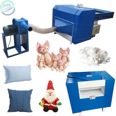 China Cushion Polyester Fiber Ball Opening Pillow Filling Cushion Stuffing Machine Waste PP Cotton Fiber Opener Wool Opener Recycling Machine for sale