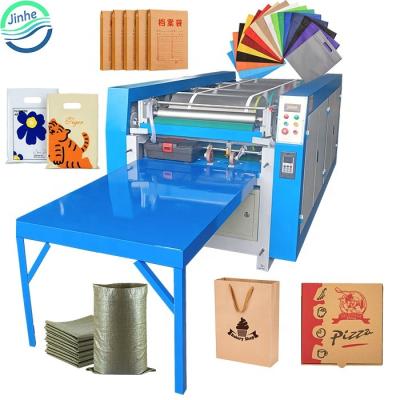 China Pizza box paper printing printer with dryer 1-5 colors bag logo printer flexo pp nonwoven plastic bag corrugated paper printing machine for sale