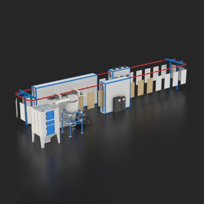 China Metal Surface Finishing Dber Aluminum Profile Automatic Powder Coating Line Powder Coating Line Coating Machine for sale