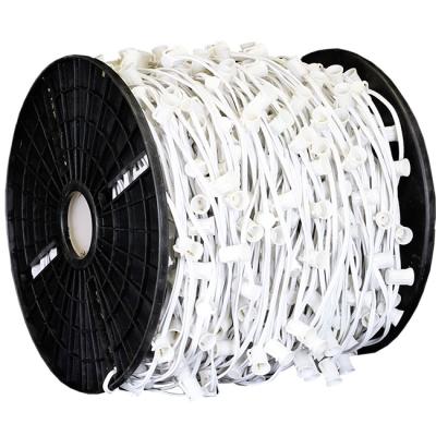 China Christmas Lights Stringer Spool 1000ft 1000 Plug 12 Inch Space Spt-1 c7 e12 Base C7 e 12 Plug for sale