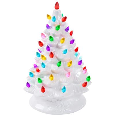 China Ceramic Tree Ornaments For Ceramic Tree Accessories Flame Shape Light Up Medium Twist for sale