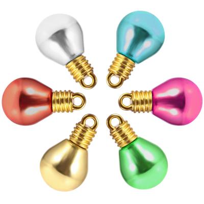 China String Ligths Replacement Zipper Plug DIY Round Bulb Bead Mini Plastic Light Bulb Beads Big Hole Beads Accessories Christmas Decoration For DIY Craft for sale