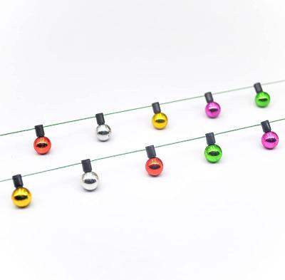 China String Ligths Replacement Zipper Plug DIY Christmas Bulb Shaped String Mini Round Shaped Plastic No Electric Beads For Tree Decoration for sale