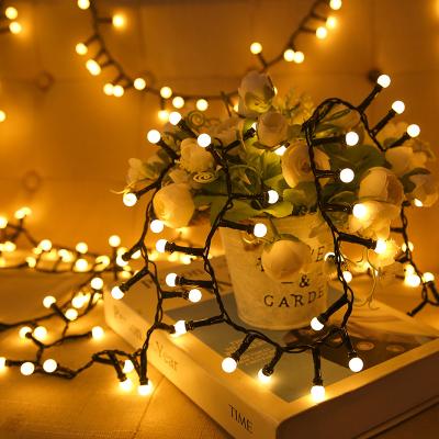 China Plastic+LEDs 16.5ft 33ft Fairy Globe Ball String Lights Plug In 8 Modes With Remote Decor For Wedding Christmas Tree Garden for sale