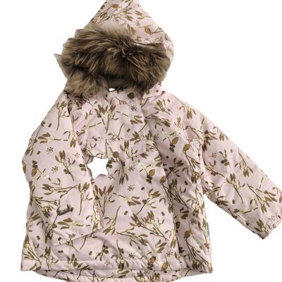 China Anti-wrinkle 2021 New winter elf fur collar hat thick jacket boys and girls outdoor camping cotton-padded jacket for sale