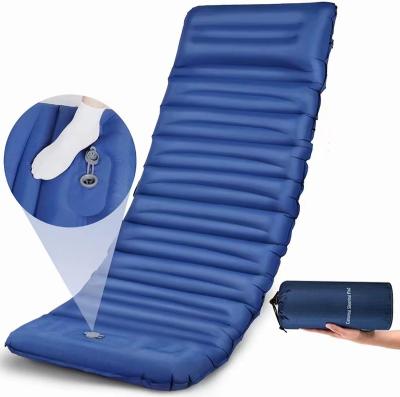 China Waterproof Lightweight Durable Ultralight Self-Inflating Air Mattress Widen Sleep Protection Splicing Inflatable Picnic Mat Camping Tent Air Cushion Bed Beach for sale