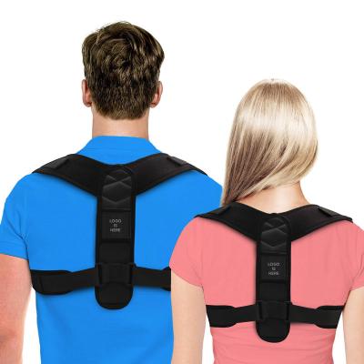 China Neoprene Back Braces Posture Corrector Posture Clavicle Spine Adjustable Back Brace Support Belt Neoprene Shoulder Lumbar For Women Men for sale