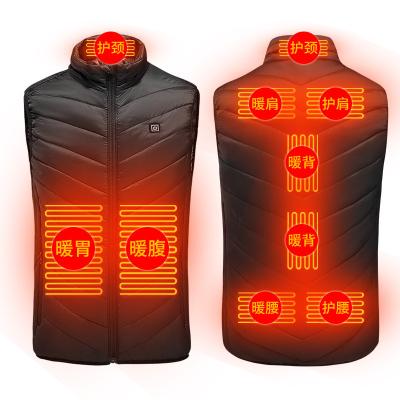 China Anti-wrinkle Winter Women Men Usb Charging Outdoor Intelligent Heating Far Infrared Keep Warm Vest Thermal Down Vest for sale