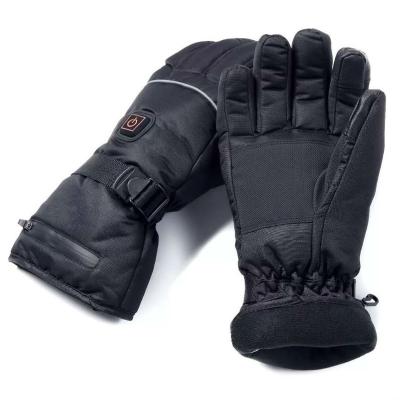 China Men Heated Gloves Winter Motorcycle Ski USB Lithium Battery Electric Rechargeable Thermal Work Heated Gloves for sale