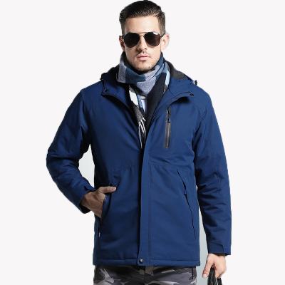 China Winter Sustainable Outdoor Warm Anorak Hoodie Fashion Thermal Usb Heated Jackets For Men Bomber Jacket Nylon/Cotton Keep Warm Casual for sale