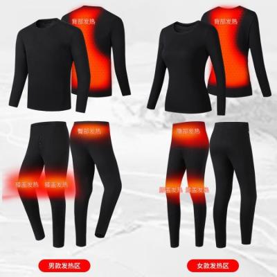 China Viable Keep Warm Against Cold Winter Full Set Men Women Heated Long Thermal Underwear for sale