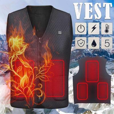 China Winter Men Anti-Wrinkle Smart Rechargeable Thermal Power Battery Warm Outdoor Usb Hiking Vest for sale