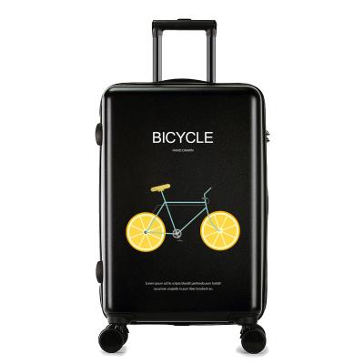 China DIY Travel Trolley Cartoon Cabin Travel Luggage Suitcase Bottom UV Printed FILEUR Color ABS OEM Travel Bottom Women 100 TPU Customized for sale