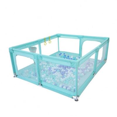 China Manufacturer Modern Experienced Oxford Cloth Rectangle Baby Safety Fence Playpen for sale